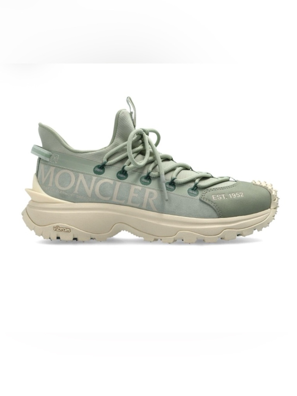 MONCLER Trailgrip Lite 2 Women's Green Sneakers NIB 39